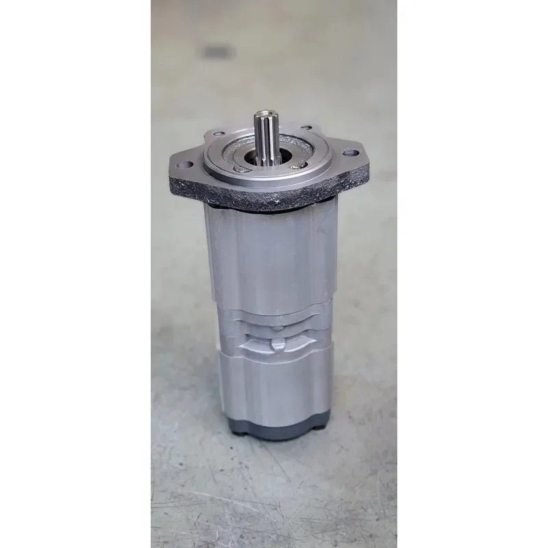 Heavy Duty Double Gear Pump for Civil Construction Machinery Hydraulic System Replacement Part High Pressure Oil Transfer