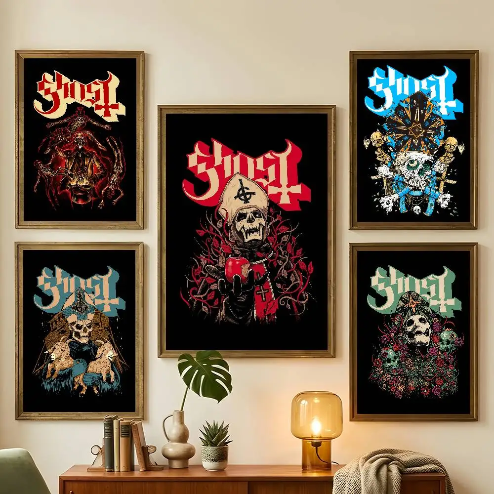 Rock G-Ghost Band Music Poster For Bedroom Gamer Room Decor Restaurant Wall Trendy Aesthetic Gift