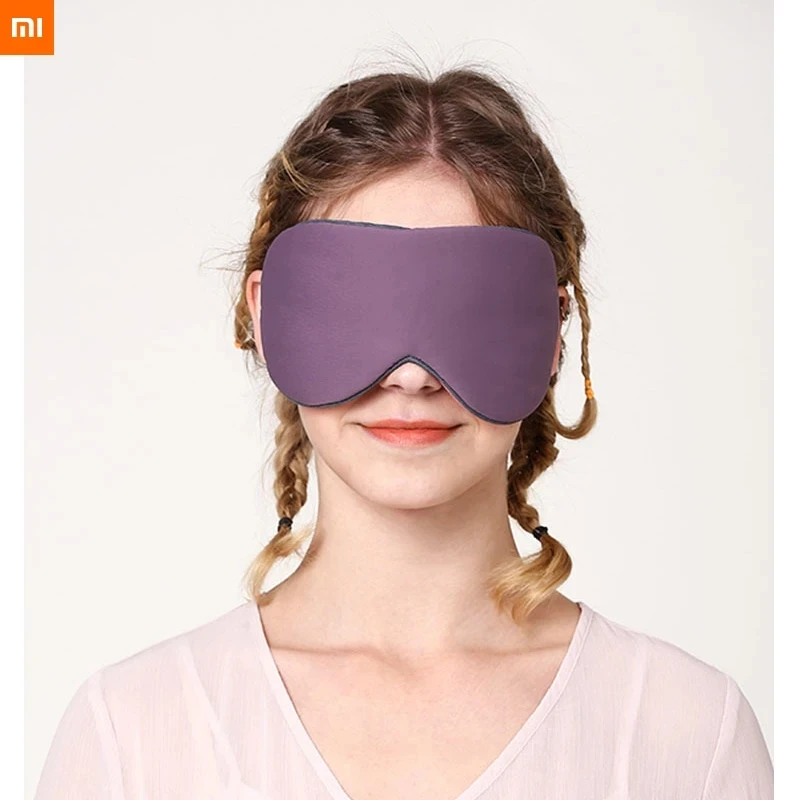 Xiaomi mijia Eye Mask Shading Sleep Relief Eye Fatigue Double-sided Available Breathable Ice Silk Eye Patch protable 19g light