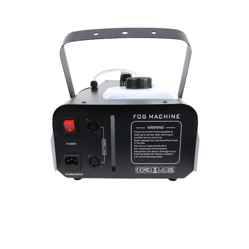 3 in 1 Lights 6 LED Fog Machine Special Effect Stage Equipment for DJ Disco Party Wedding 1500W Remote Control Smoke Machine