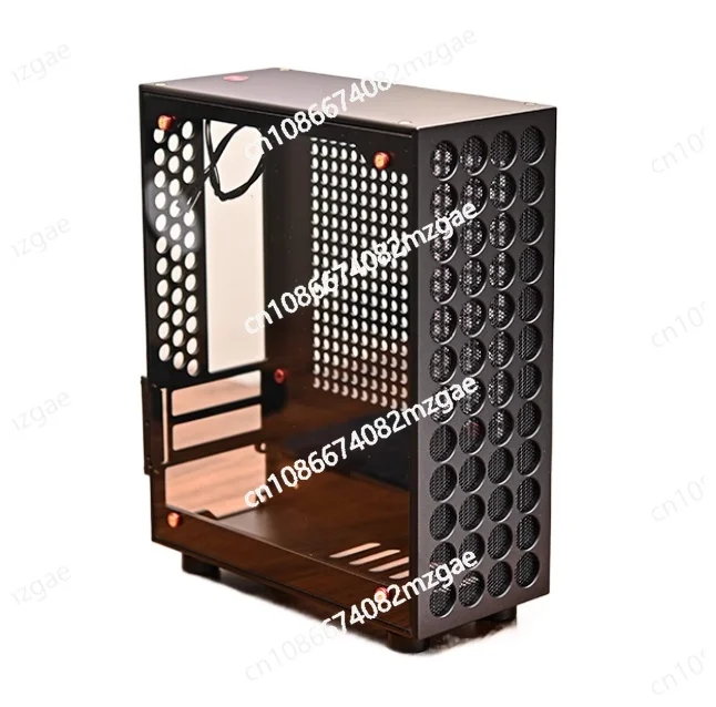Compact V9 All Aluminum PC Case with Dual Slot Half Height PCI, Small Form Factor Chassis for Space-Saving Builds