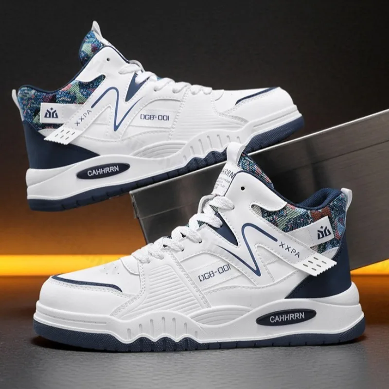 أحذية رجالية مجلس 2025 جديد الخريف الشتاء موضة مريحة عبر تعادل منصة أحذية رياضية في الهواء الطلق عدم الانزلاق خمر حذاء كاجوال #4