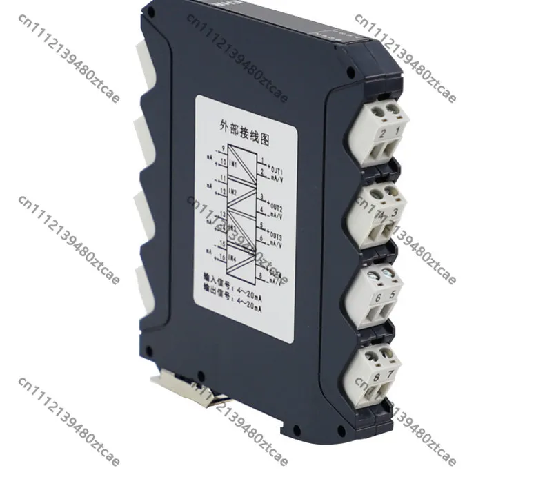 Passive Signal Isolator 4 In 4 Out 4‑20mA to 0‑5V Current Voltage Analog Conversion Module