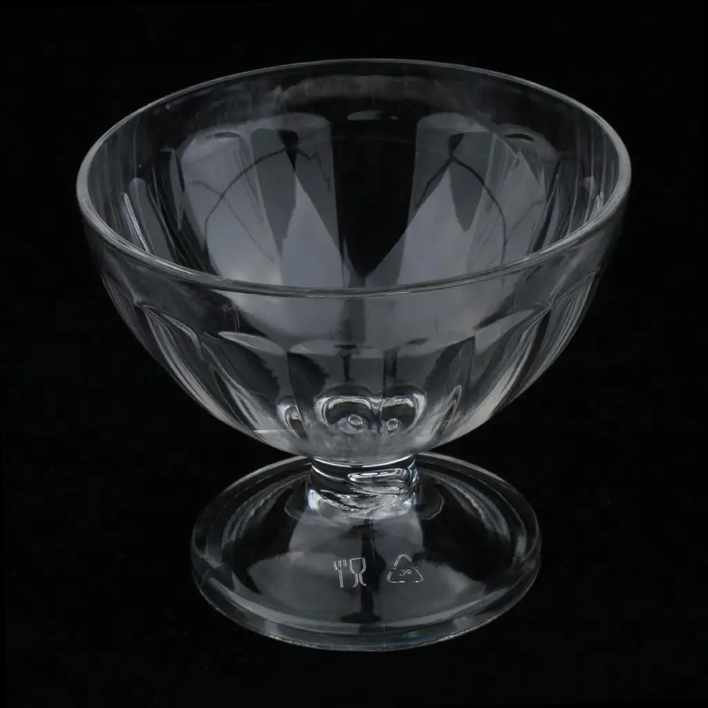 Clear Ice Cream Bowl Sundae Cup Dessert Bowl for Party Bar Restaurant Hotel #1