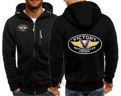 American Motorcycle Victorys Polaris Zipper Sweatshirts Male Tracksuit Jacket Mens Victoryes Outerwear Men Jackets Hooded Coats