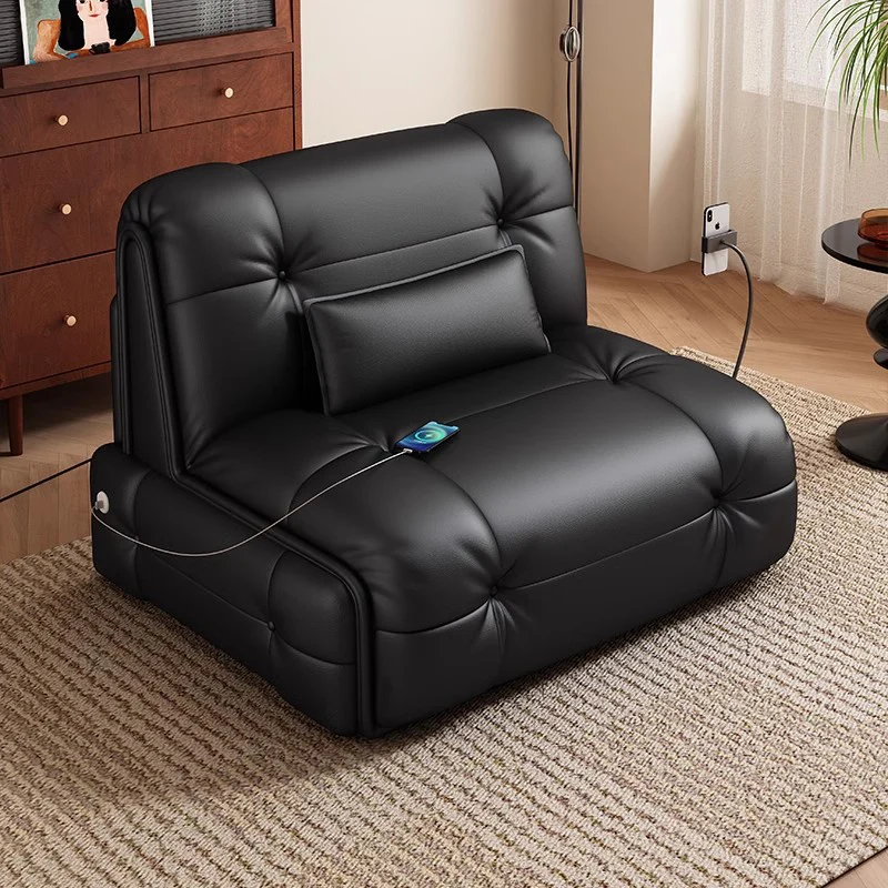 

Italian Minimalist Electric Sofa Bed Modern Simple Library Lounge Sofa Multifunctional Living Room Furniture Canape Salon FYES