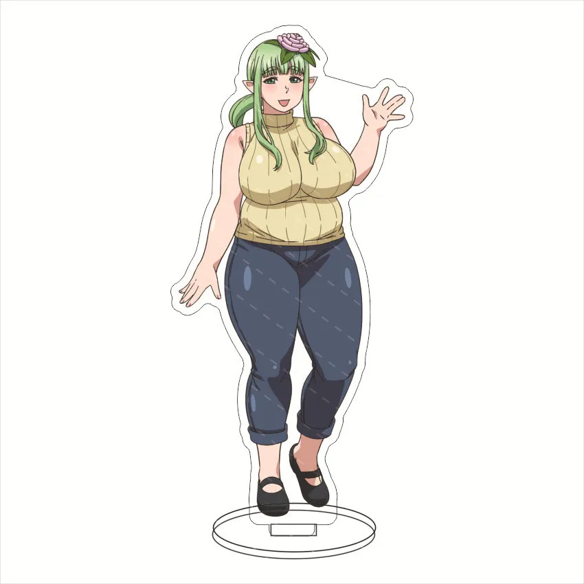 Anime Plus-size Elf acrilico Stand Figure Display Plus size Elf Cosplay Charm Cartoon Desktop Model Plate Decor Gift