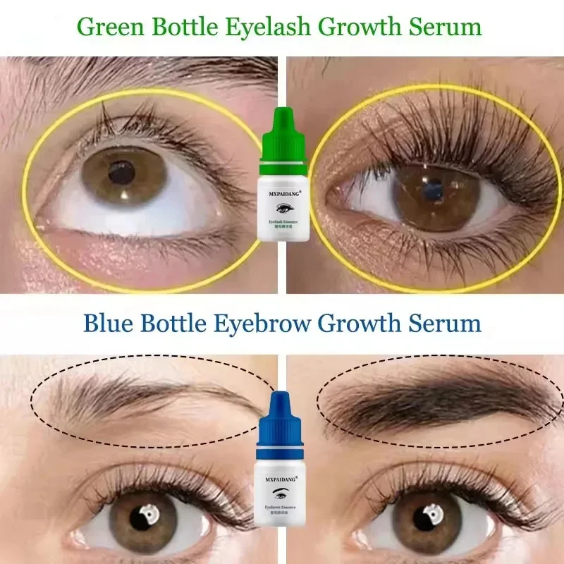 Schnelles Augenbrauenwachstumsserum, Wimpern-Haarwachstum, Anti-Haarausfall-Produkt, verhindert Haarausfall, volleres, dickeres, verlängertes Augenbrauen-Make-up