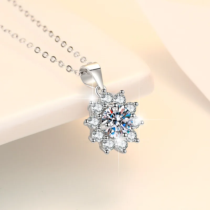 Women's 925 Sterling Silver Necklace Earring Ring Chain Set