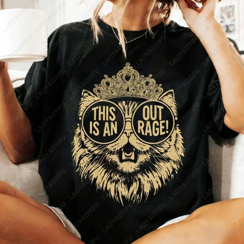 Princess Donut Tee This Is An OUTRAGE Cotton Shirt Dungeon Crawler Carl Goddammit Donut Design Men Women Wearing Gift Ropa Mujer