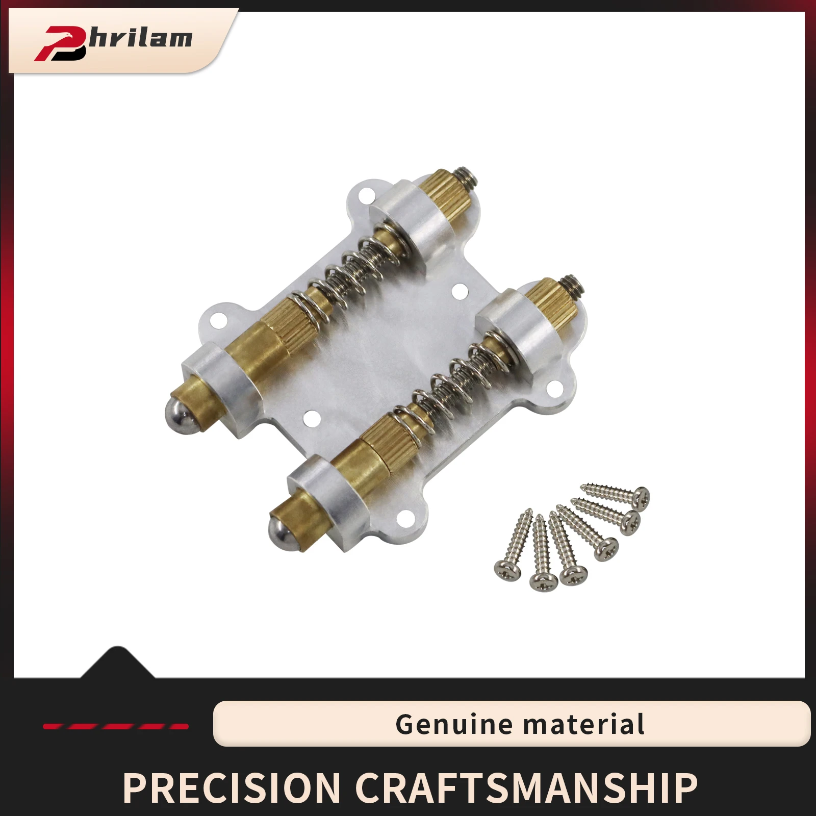 

Guitar Dual Brass Tremolo Stopper Stabilizer Arming Adjuster Tremsetter Set for FR/FD/IBZ and Floating Tremolo Bridge Systems