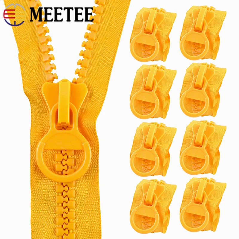 

2-30Pcs Meetee 20# Colored Extra Large Resin Zippers 25cm Bag Decor Sewing Zipper Repair Kit NoEndless Lock Zips DIY Accessories