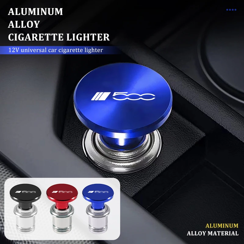 Encendedor de Cigarrillos sin Llama a Prueba de Viento para el Interior del Automóvil Fiat, Enchufe de Alimentación para 500 5CC 124 125 125 500 695