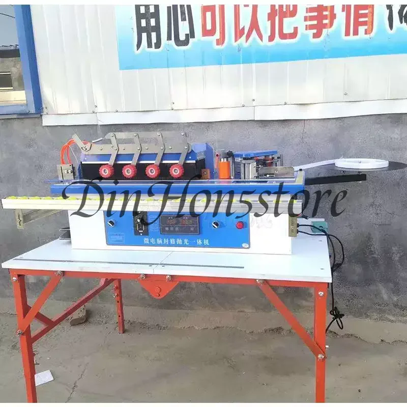 Small semi-automatic manual veneer woodworking machinery Sealing machine Edge banding woodworking manual