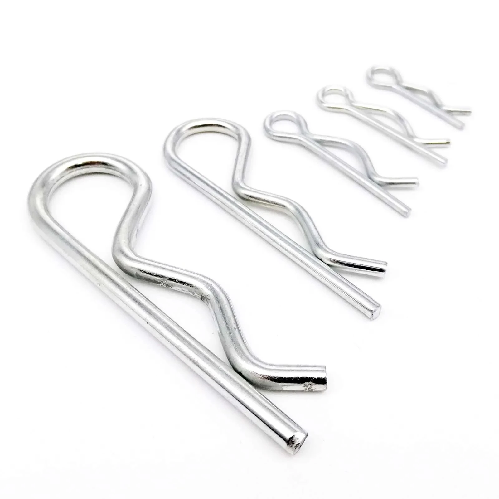 M1 M1.2 M1.6 M1.8 M2 M2.5 M3 M4 M5 M6 M7 Steel R Type Spring Cotter Pin Wave Shape Split Clip Clamp Hair Tractor Pin For Car