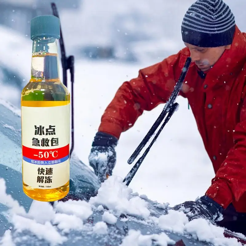 Ice And Snow Melt 150ml Driveway Deicer Liquid Snow Removal Fast Acting Windshields Winter Frost Melt Car Snow Frost Removal