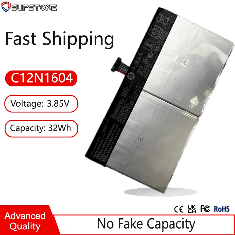

New C12N1604 Battery For Asus Transformer Book T103HAF T101HA T101HA-3D T101HA-3E T101HA-3K 0B200-02120000 B102067-0001