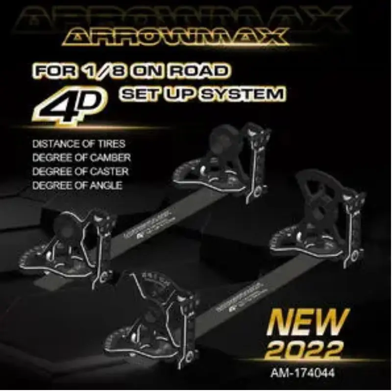 Original ARROWMAX AM-174044 Set-Up System For 1/8 On-Road Cars With Bag 2022 Rc Tool