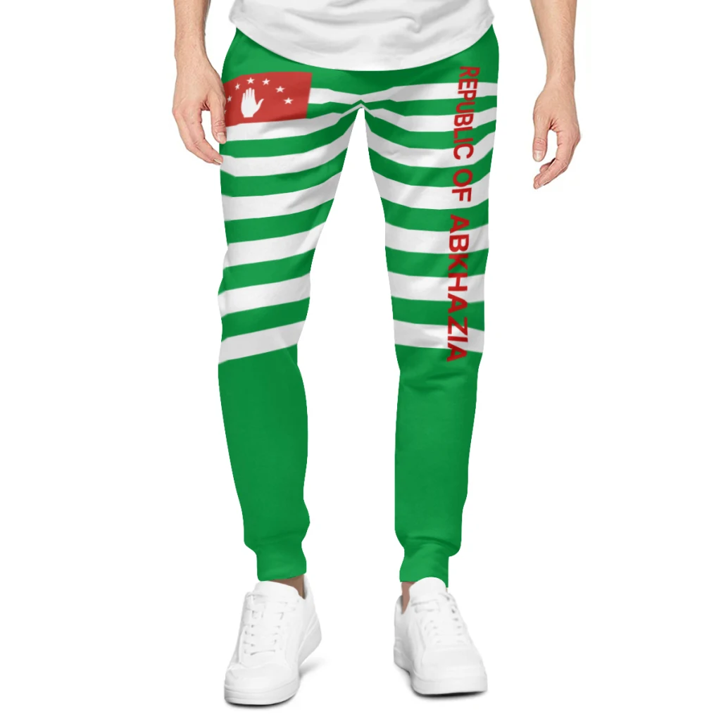 Mens Sweatpants Republic of Abkhazia Flag Pants with Pockets Joggers Soccer Football Multifunction Sports Sweat With Drawstring - Image 3