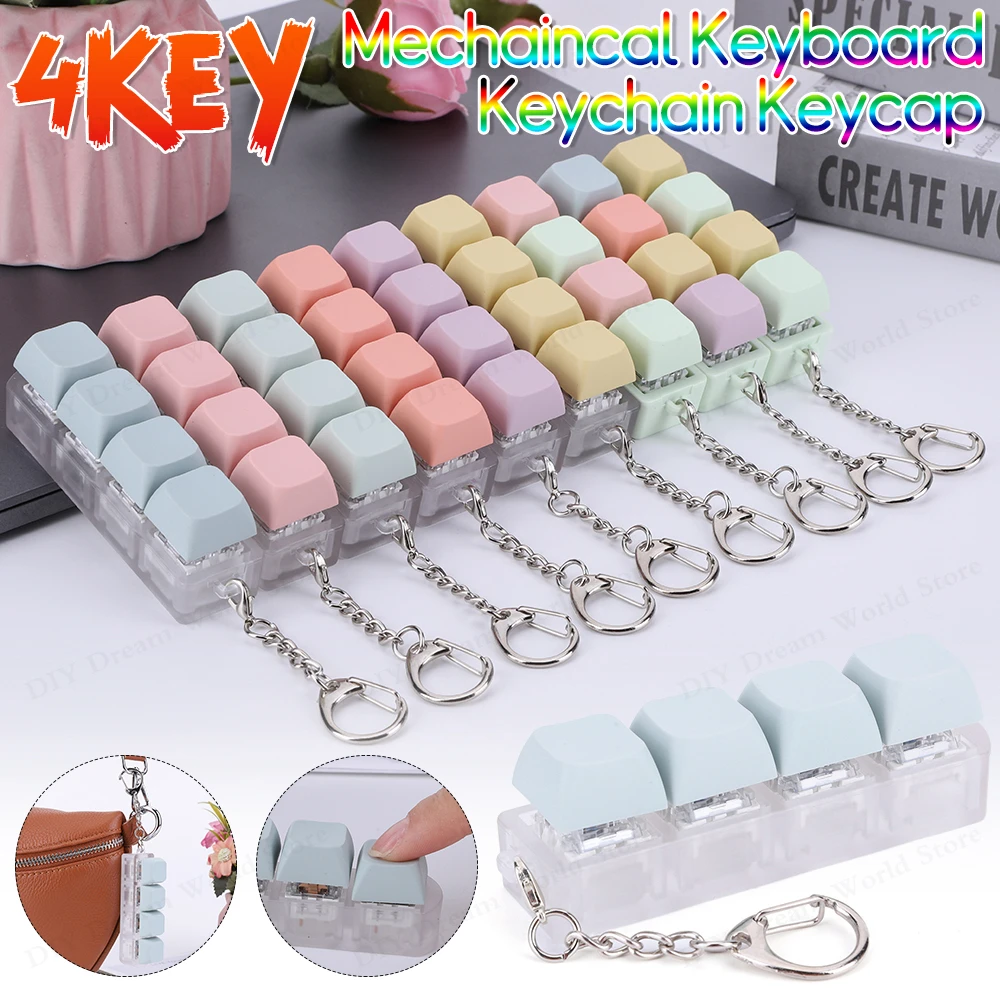 2 Porte-clés Fidget – Clavier Mini En Macaron – Jouet Anti-stress Pour Adulte, Clic Apaisant