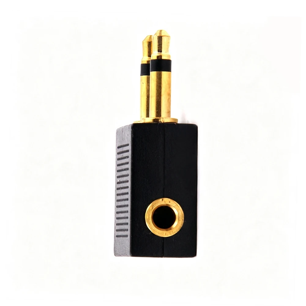 HOT 3.5mm Airline Airplane Earphone Headphone Headset Jack Audio Connector Plug Adapter for Airplane Travel Headphone Earphone