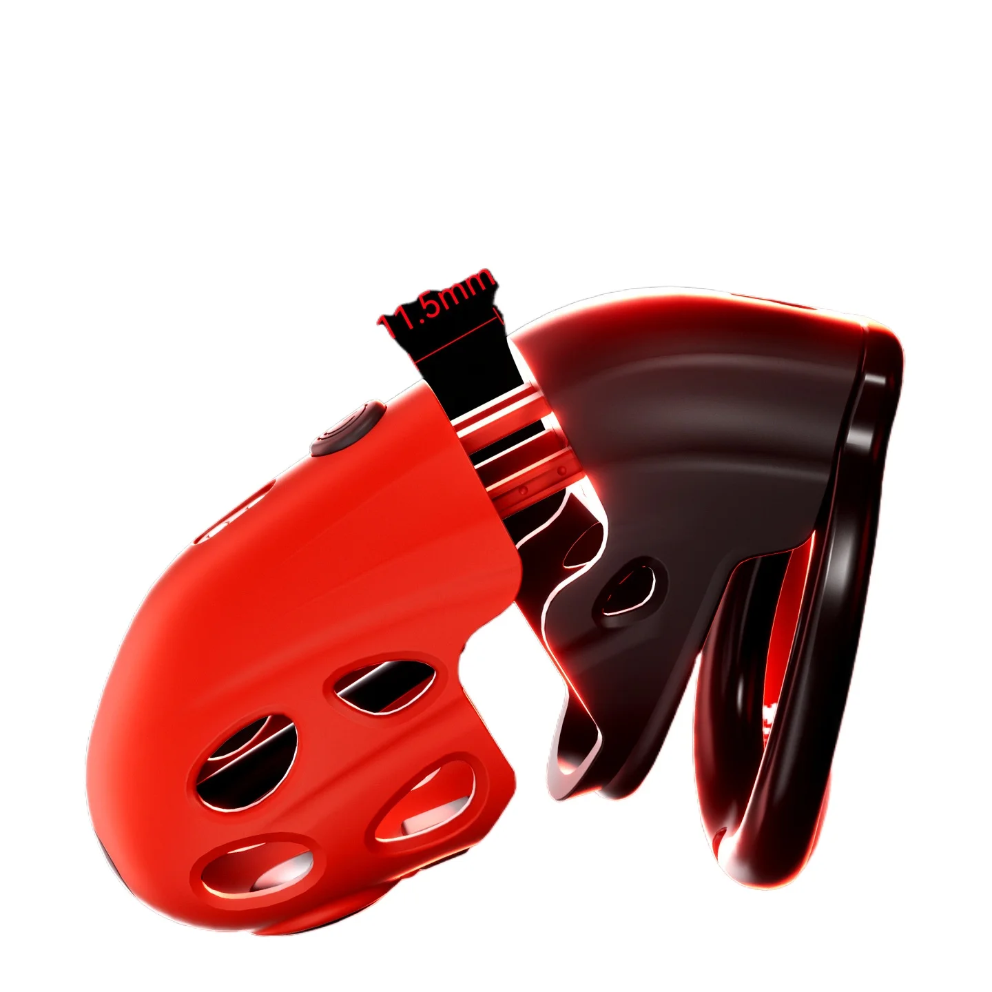 Samantha's Red Hot Extendable Vibration Electric Stimulation Fidelity Lock Male Electric Stimulation Fidelity Lock SM Training