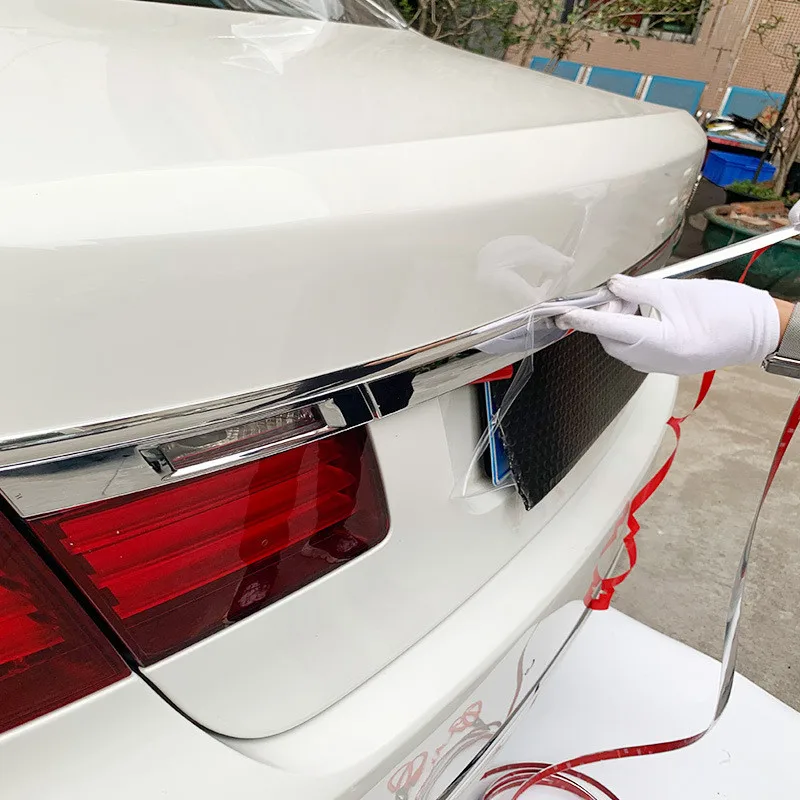 5Meters Exterior Car Chrome Body Strip Bumper Auto Door Protective Moulding Styling Trim Sticker 6MM 10MM 20MM Car Accessories