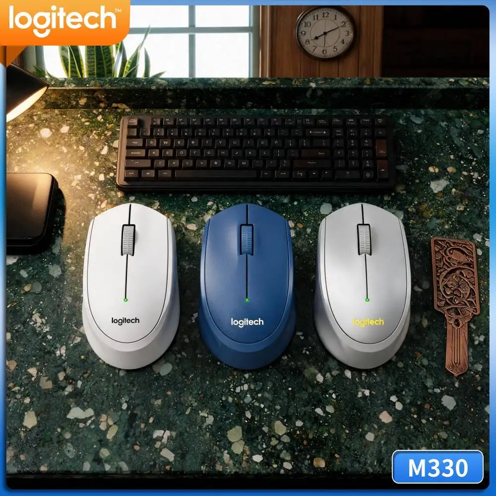 Logitech M330 Silent Wireless Mouse Neat Minimalist Appearance Match Multiple Desktop Decoration Theme Laptop