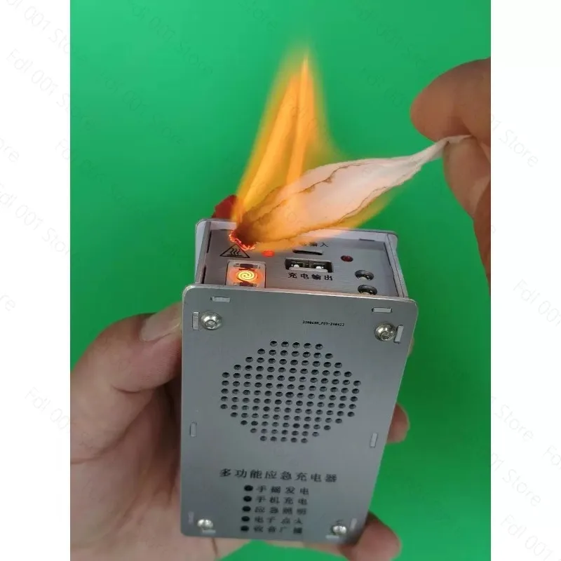 Hand Crank Generator Multifunctional Radio Igniter Flashlight USB Charging