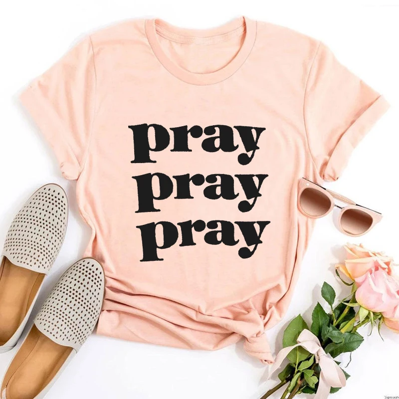 

Christian Shirt Christian Pray Women Clothes Aesthetic Faith Women Black Top Jesus Shirt Christian Harajuku Shirts Prayer