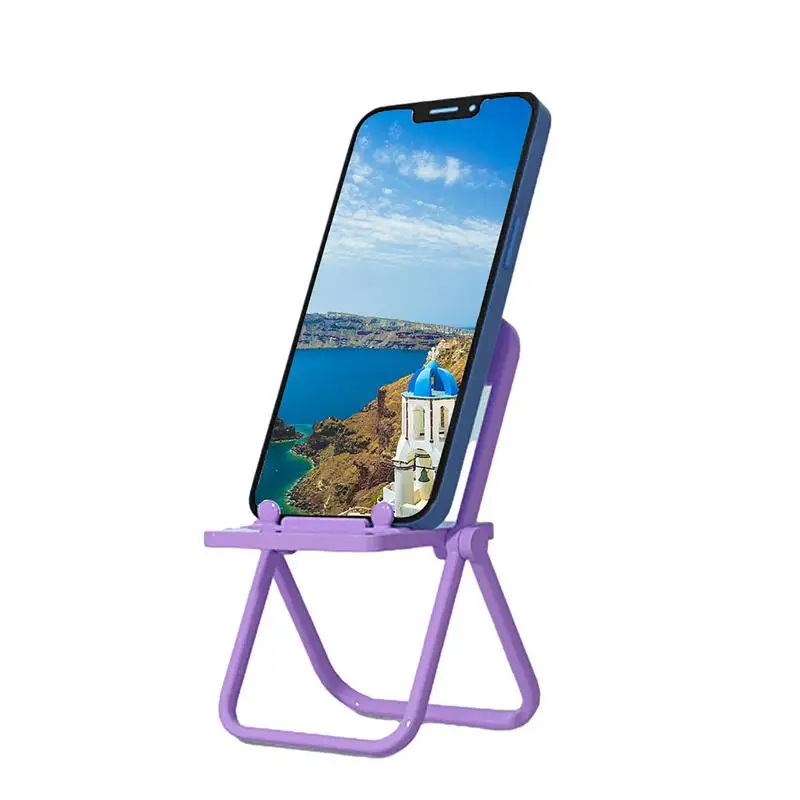 Chair Phone Holder Stand Cell Phone Stand For Desk 3 Gear Angle Adjustable Chair Shape Cell Phone Stand Multiangled Bracket