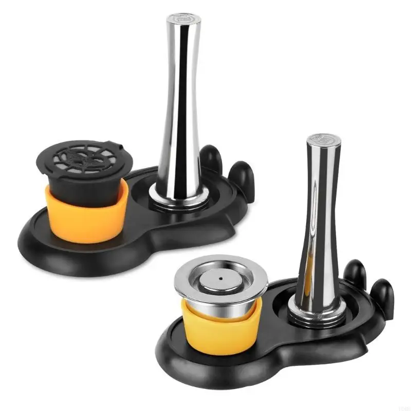 

Coffee Espresso Tamper Capsuled Coffee Powder Hammer Tamper Stainless Steel Flat Base Solid Hammer Coffee Press Tool