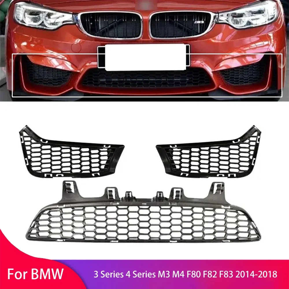 

For BMW 3 Series 4 Series M3 M4 F80 F82 F83 2014-2018 Front Bumper Grille Frame OEM 51118054294 51118054301 51118054302