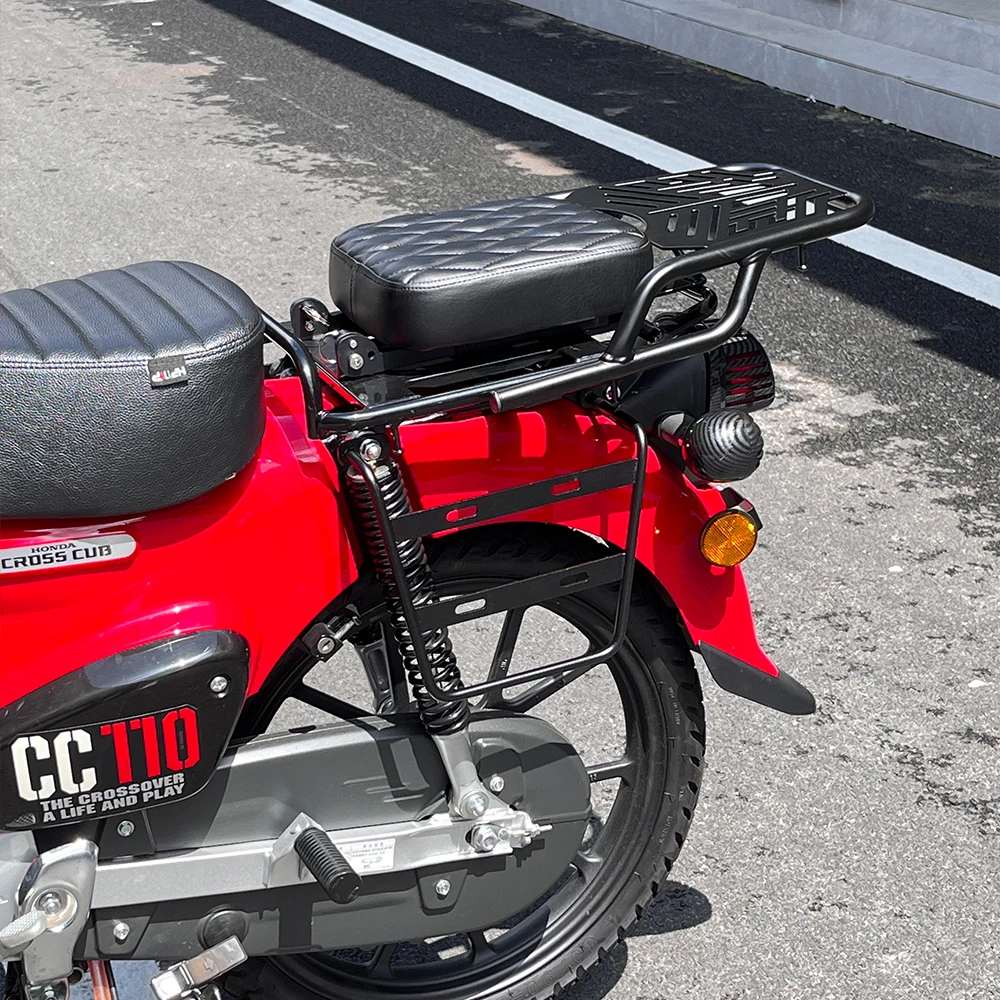 

Кронштейн для боковых сумок мотоцикла HONDA cc110, металлический, левый и правый, прочный, портативный, простой в установке, держатель для седельных сумок.