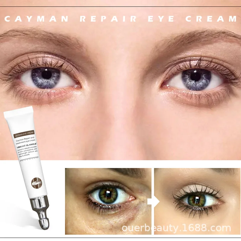 Vibrant Glamour Crocodile Oil Eye Cream VG-YB003 Anti Aging Reduce Dark Circles Puffiness Fine Lines Hydrating Peptide Eye Care
