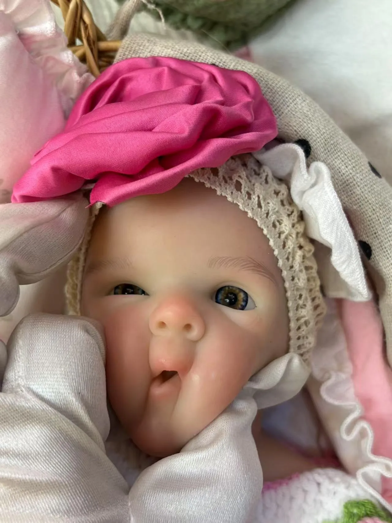 Aizwa1 13インチ ベティ シリコン製 女の子 手作り ソフトタッチ ベベ リボーンドール 子供向け 誕生日プレゼント