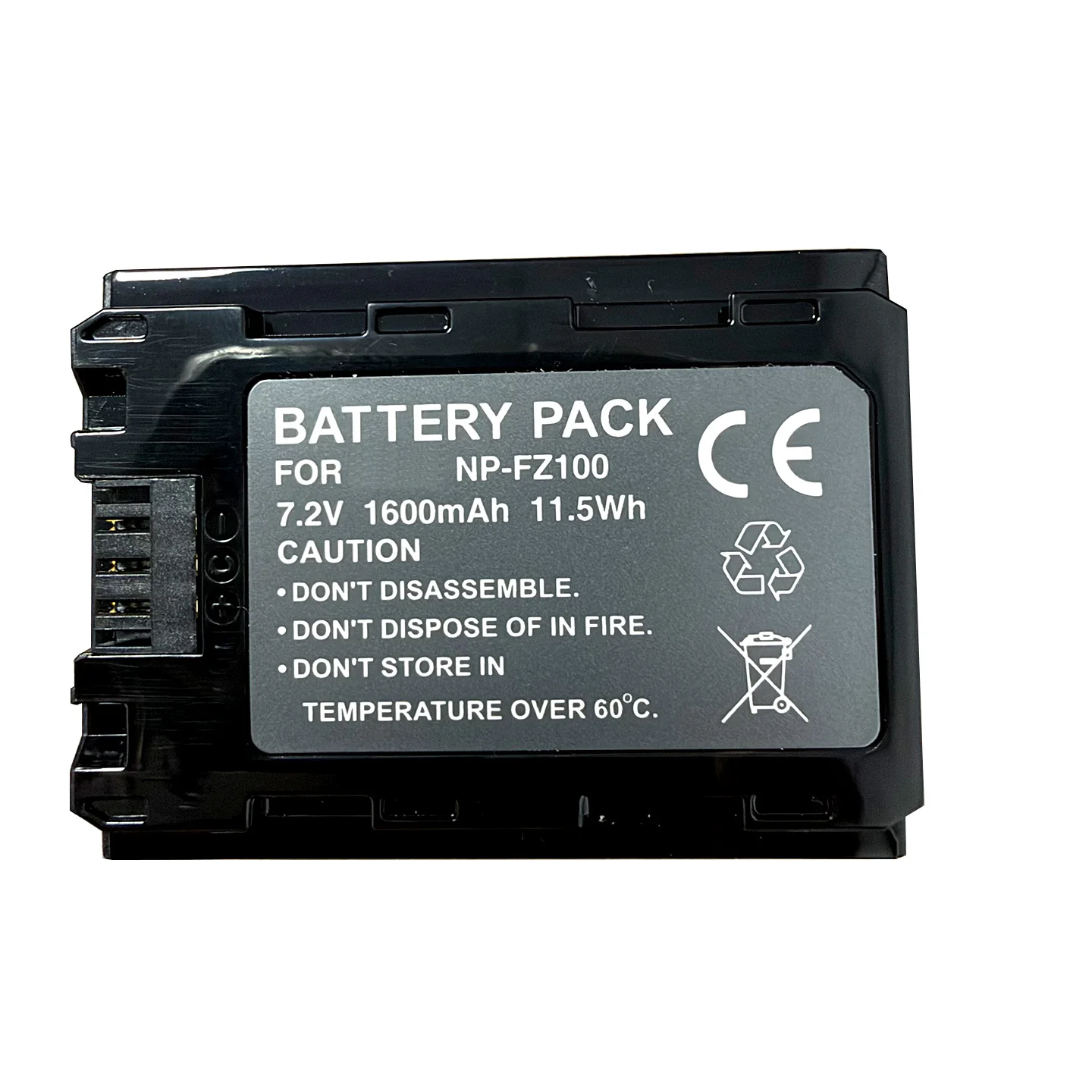NP-FZ100 FZ100 7.2V 11.5Wh 1600mAh Camera Battery for Sony A9 II A7R IV A7R III A7 III ILCE-9 ILCE-7RM3