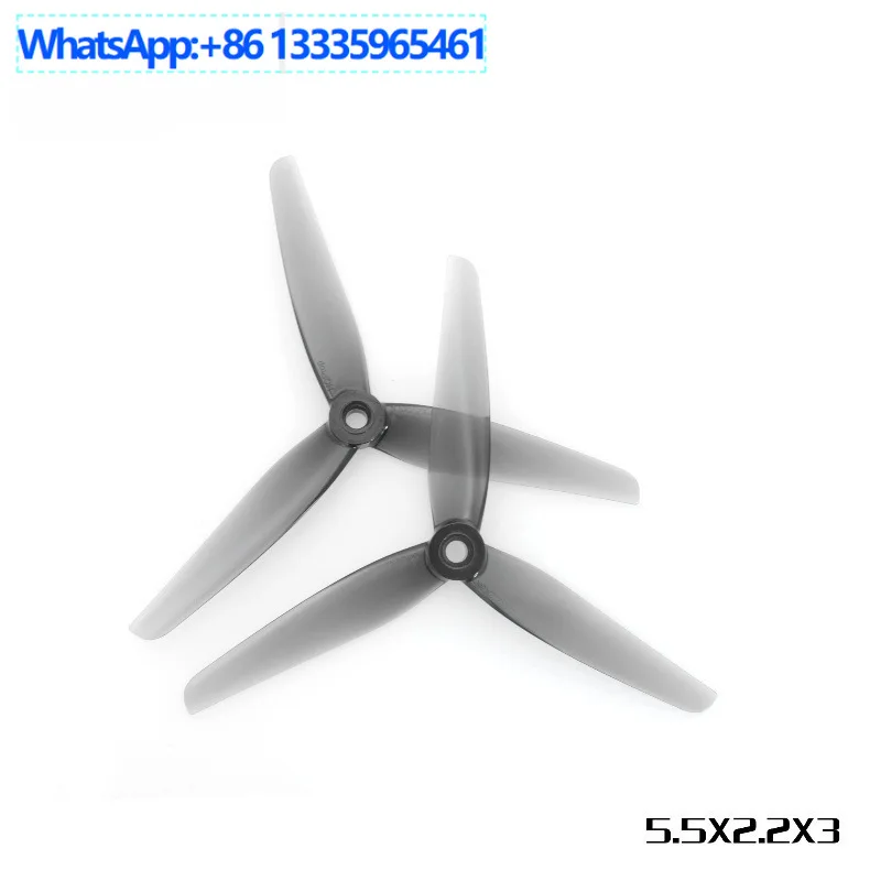 

10Pcs HQProp 5.5X2.2X3 (2 positive and 2 negative) 5.5 inch Huafei large lift blade, crossing machine long-sailing blade