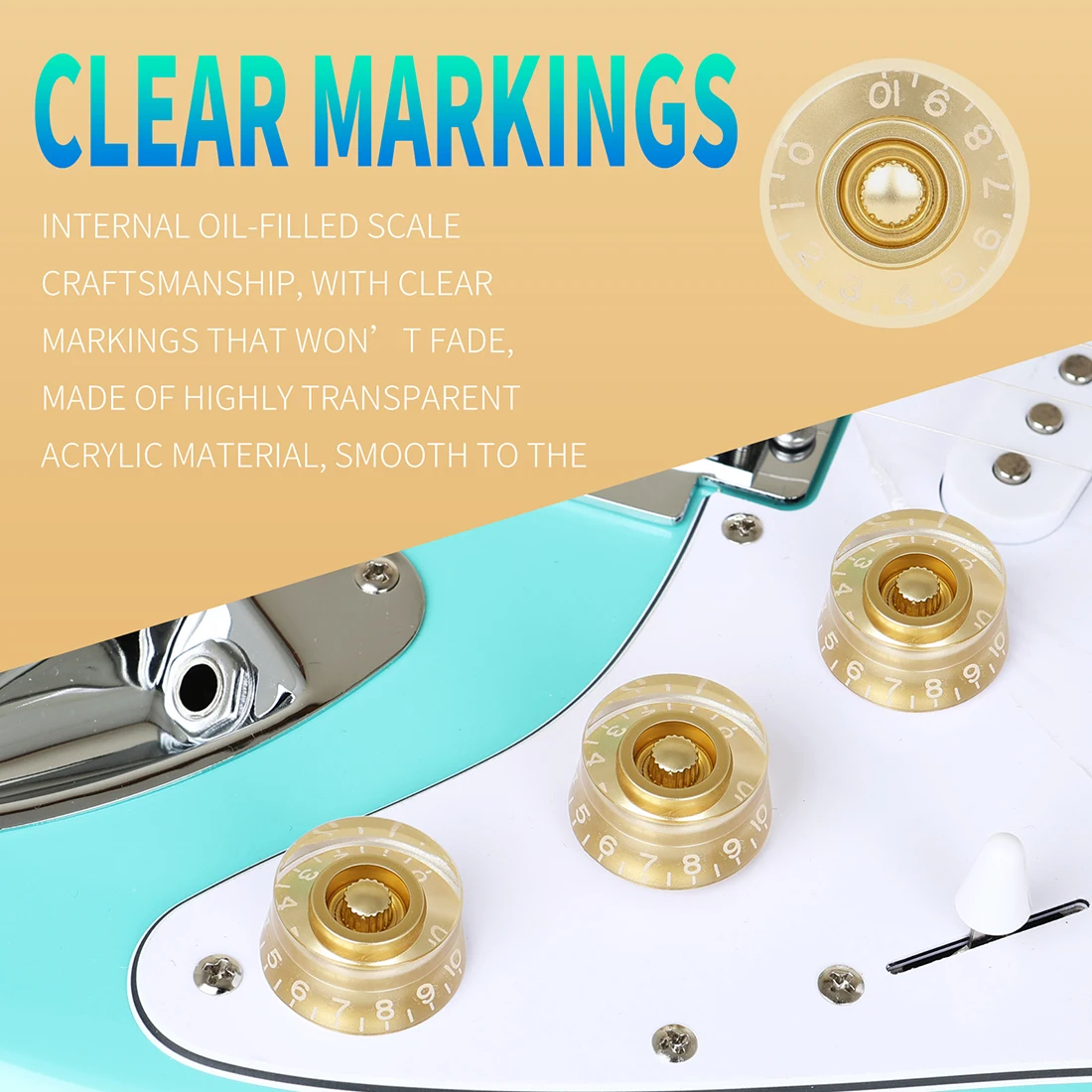 M MBAT Electric Guitar Knob Cap Guitar Volume Tone Button Parts for EPI LP Musical Electric Guitar Replacement Accessories