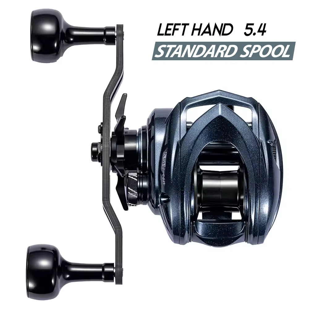CYLIUS ASHMOON Legierungs-Baitcastingrolle, maximale Zugkraft, 6 kg, 8,1:1, hohes Übersetzungsverhältnis, langer Griff, BFS-Rolle/Allzweckrolle/Meeresangelrolle 8