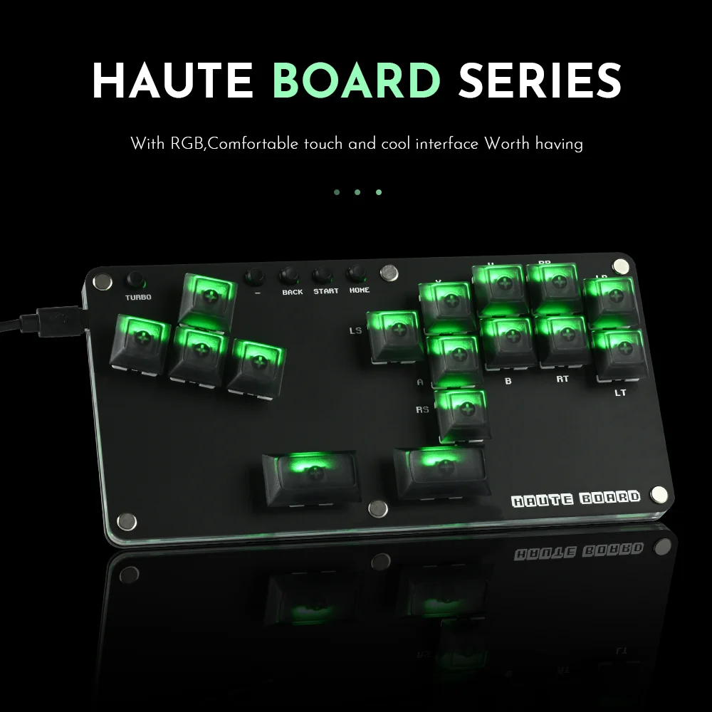Haute42 Gamerfinger Hitbox Fighting Game Mini Game KeyBoard Arcade Fight Sticks For PC /Ps3/ Ps4 /Switch Hitbox Control Keypad