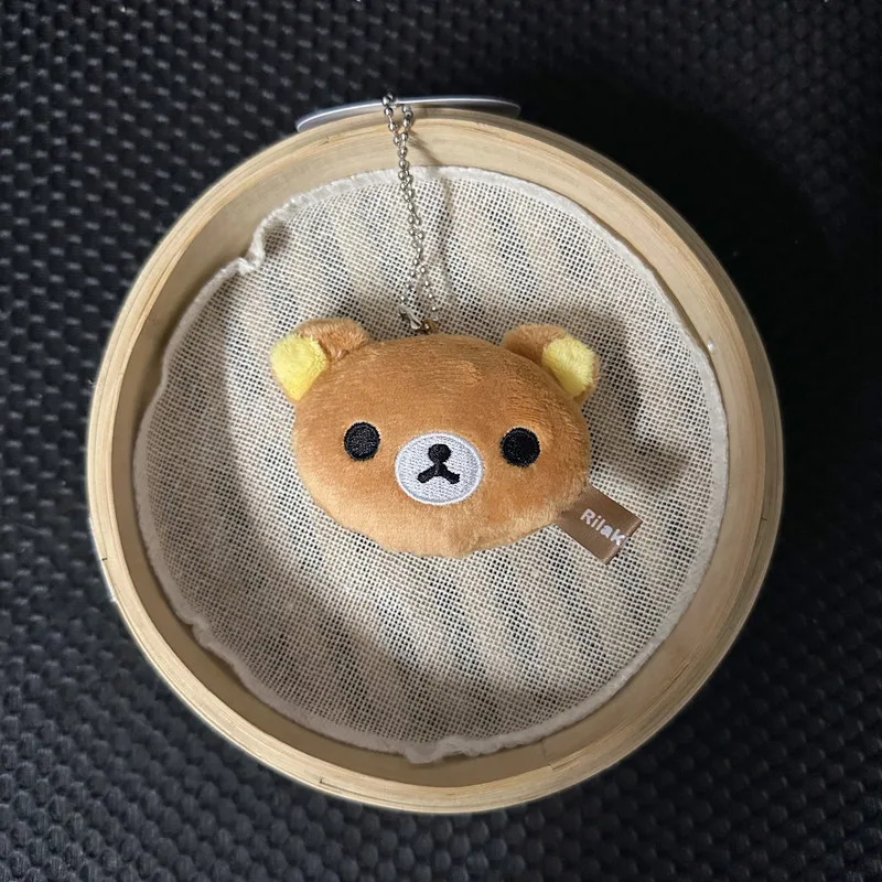 Kawaii Rilakkuma Anime Cartoon Plush Toys Keychain Accessories Soft Stuffed Backpack Pendant Girl Boy Children Birthday Gifts