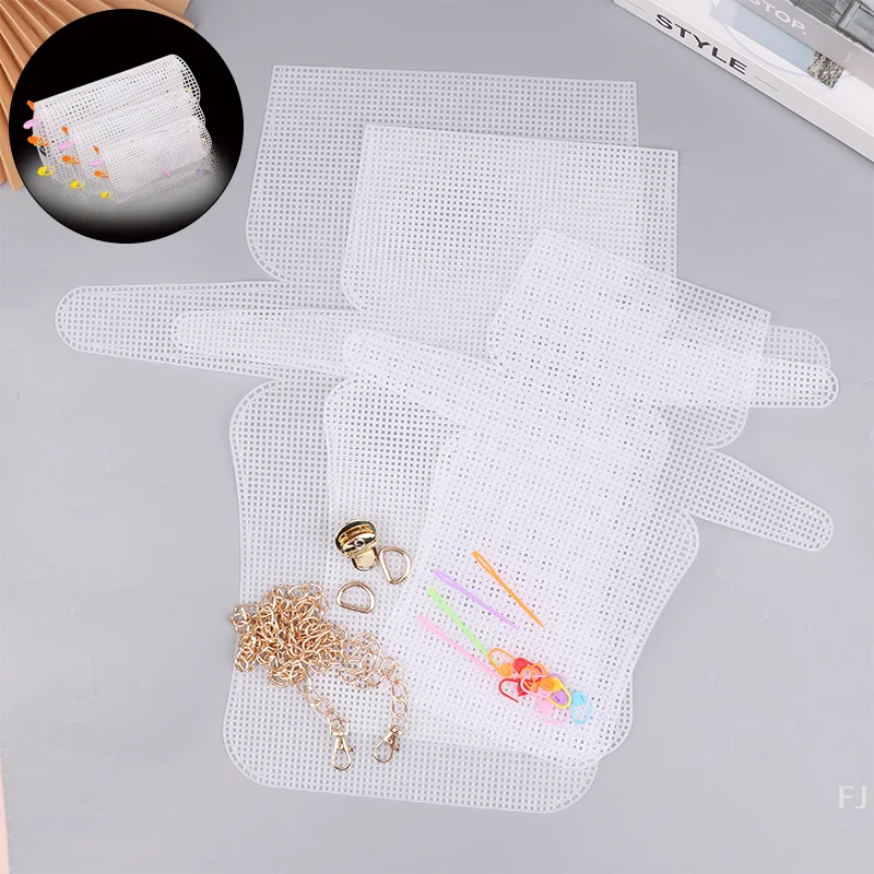 

Weaving Material for Bag Making, DIY Latch Hook Plastic Mesh