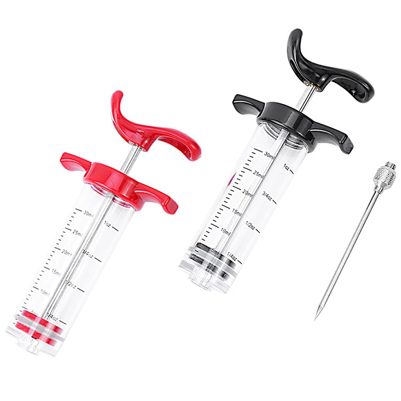 Spice Syringe Marinade Injector Flavor Syringe Cooking Meat Poultry Turkey Chicken Kitchen Utensils Accessories BBQ Tool