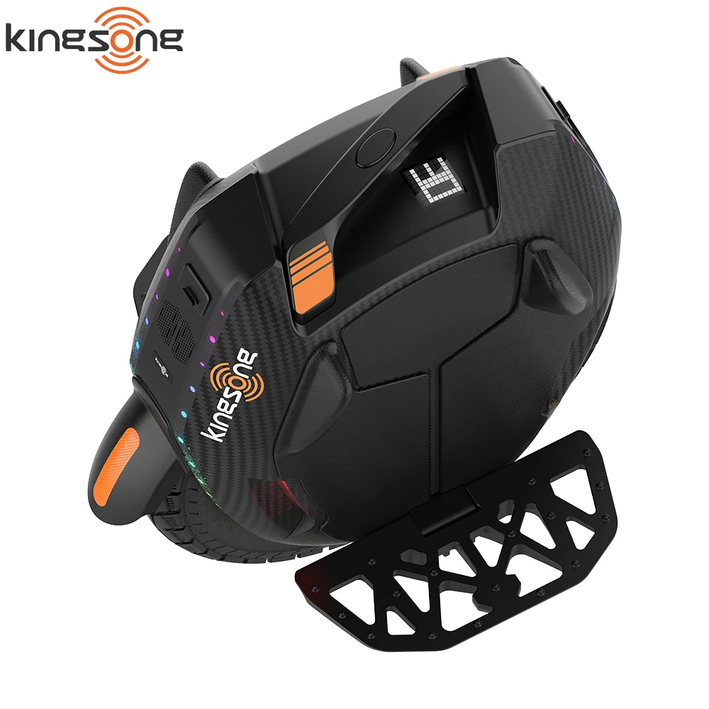EU-Lager Kingsong 16X Pro 84V 1554Wh Akku 2200W Motor 60Km/h Höchstgeschwindigkeit 16*3-Zoll-Reifen 160Km Reichweite KS 16X Pro mit Wabenpedalen – Detail 14