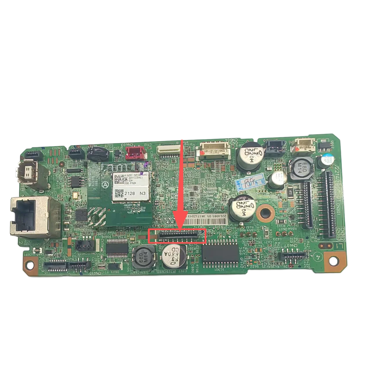 Fax cable port 14pin Mainboard Motherboard CG19 Fits For Epson WorkForce WF-2865 WF-2860 WF-2861