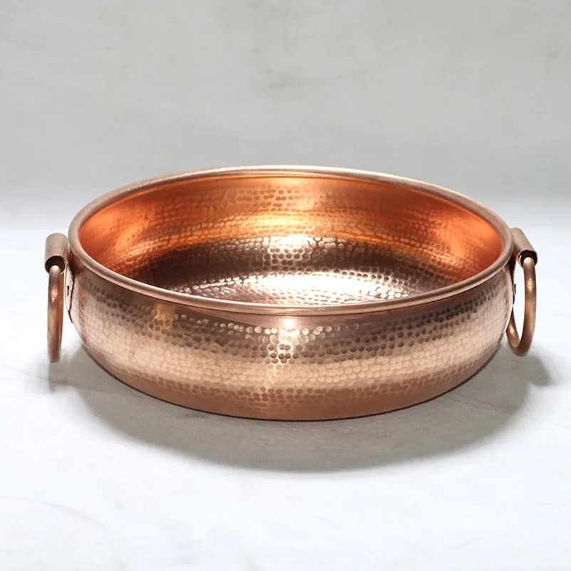 2026    Pure Red Copper Thickened Hammer Point Copper Induction Cooker Mandarin Duck Copper