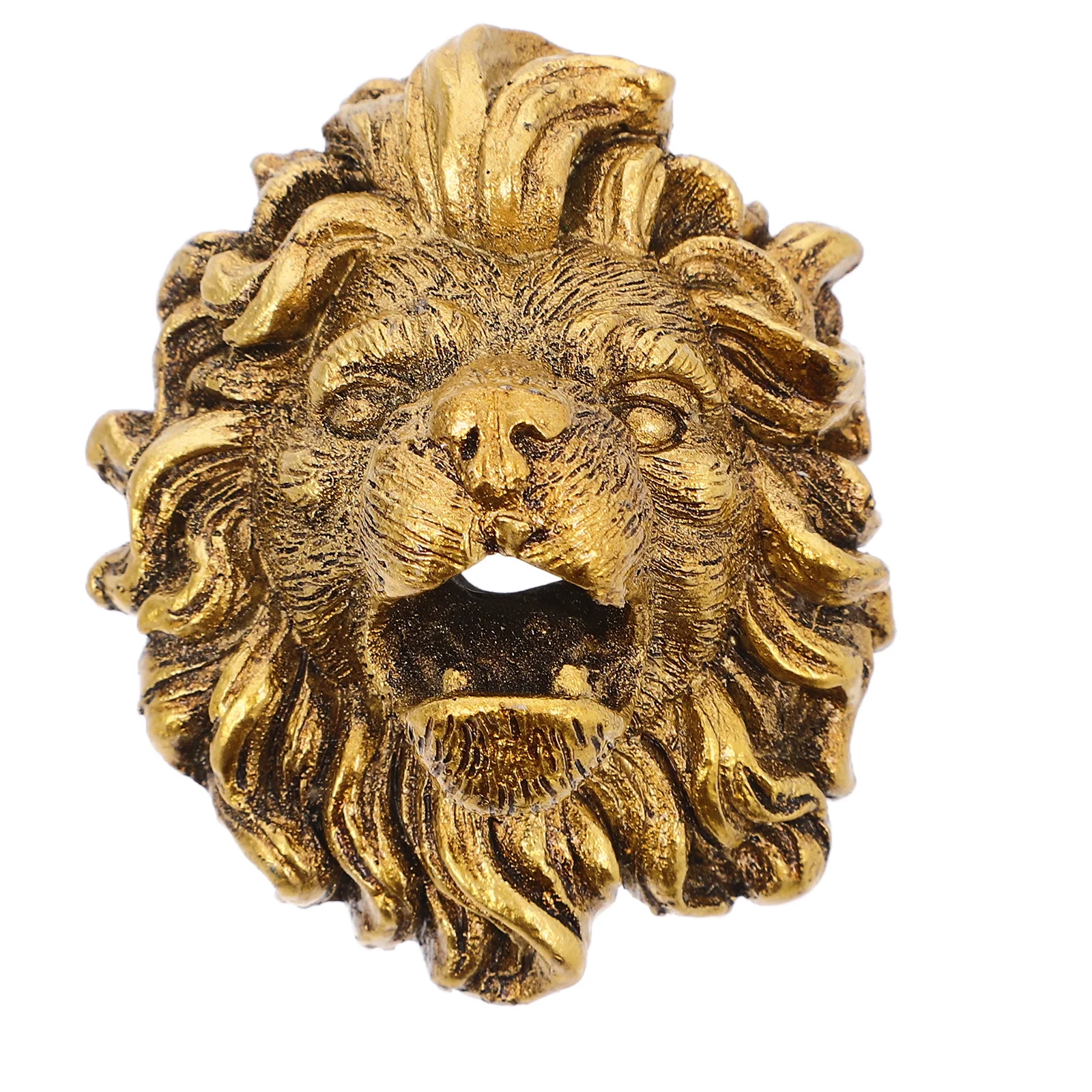 

Wall Mounted Lion Head Fountain Nozzle Resin Outdoor Garden Water Feature Spitter Pond Sprayer Patio Backyard Decor