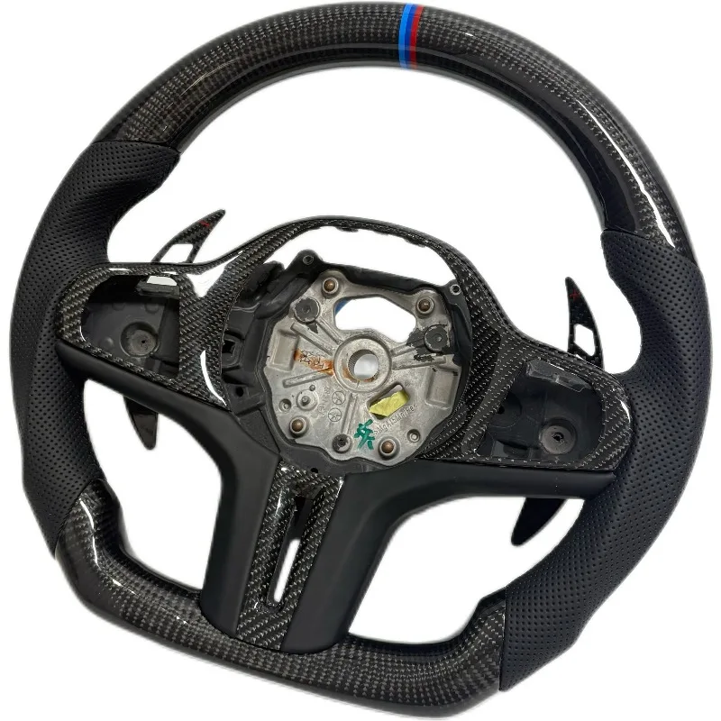 For G01 G02 G05 G06 G09 G11 G12 G15 G20 G22 G28 G29 G30 G80 G82 F40 F90 Carbon Fiber Steering Wheel Car Accessories