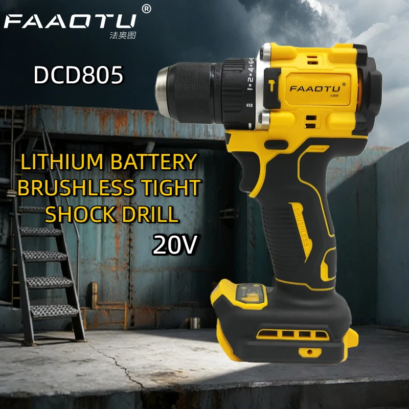 FAAOTU 805 Cordless Drill, Same Quality & Look As DW, Portable Drilling Screwdriver Tool Suitable for DW battery NO battery